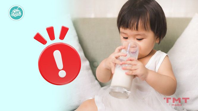 lưu ý khi cho trẻ 3 tuổi uống sữa tươi hoặc sữa công thức