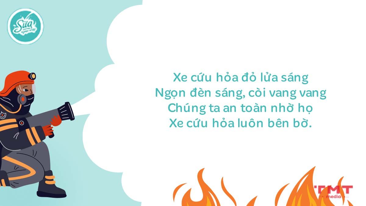 những bài thơ về lính cứu hỏa cho trẻ mầm non