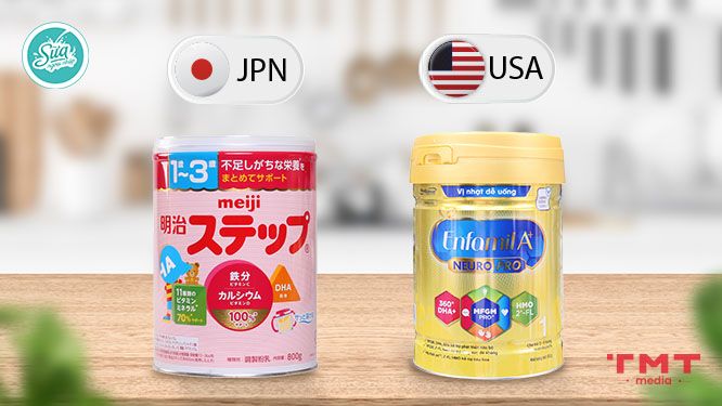 Tìm hiểu thương hiệu sữa Meiji và Enfamil