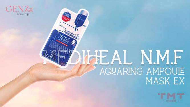 mặt nạ cấp ẩm tốt cho da khô - Mediheal N.M.F Aquaring Ampoule Mask Ex