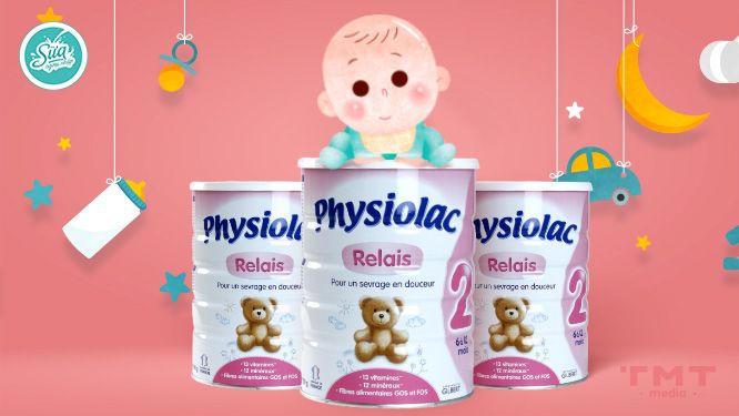 Sữa bột Physiolac số 2 cho bé 9 tháng tuổi tăng cân, cao lớn