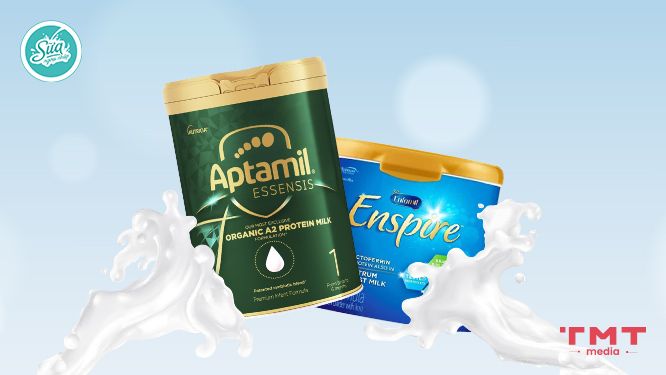 So sánh hương vị sữa Enspire và Aptamil Essensis