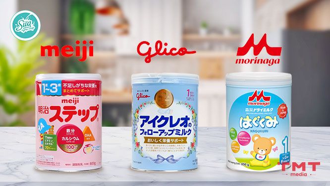 Tìm hiểu thương hiệu sữa Meiji Glico và Morinaga