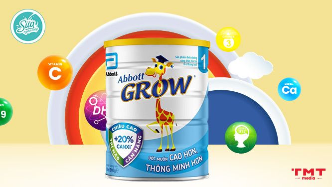 Abbott Grow Baby Infant Formula hỗ trợ bé 0-6 tháng tăng cân 
