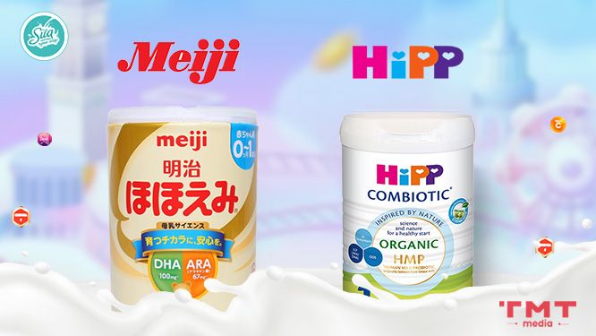 Tìm hiểu thương hiệu sữa Hipp và Meiji