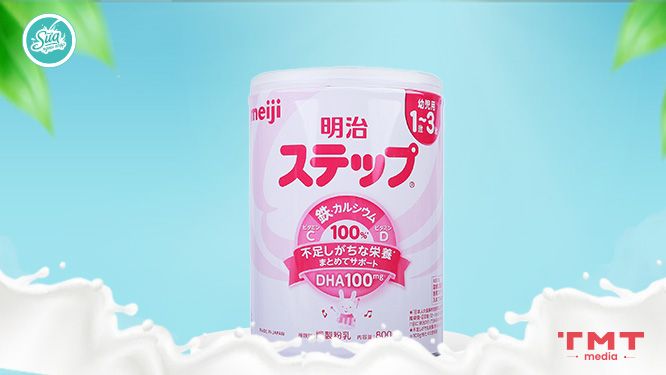 Sữa Meiji Nhật Bản số 9 cho bé 1 - 3 tuổi còi xương, thiếu chất