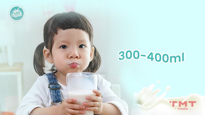 trẻ 3 tuổi uống bao nhiêu sữa tươi mỗi ngày