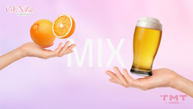 Cách làm trắng toàn thân tại nhà bằng bia và nước cam tươi