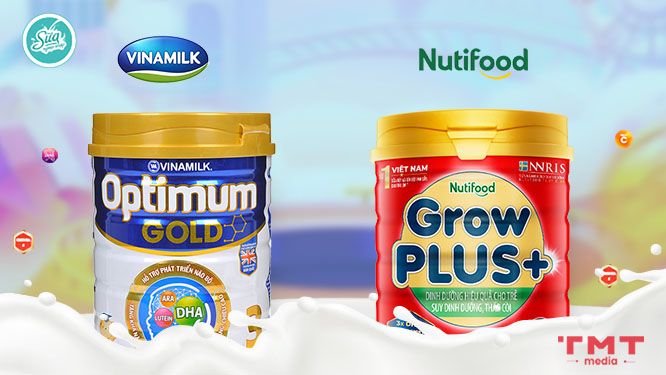 Tìm hiểu thương hiệu sữa Optimum Vinamilk và Grow Plus Nutifood