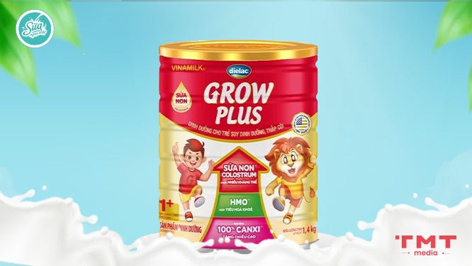 Sữa Dielac Grow 1+ tăng 30% canxi bé tưởng trưởng chiều cao tối ưu