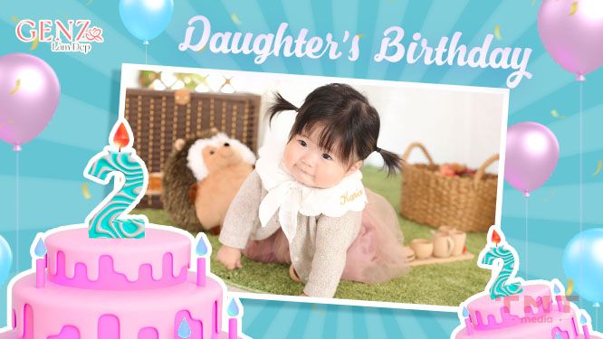 Thơ chúc mừng sinh nhật con gái yêu 2 tuổi
