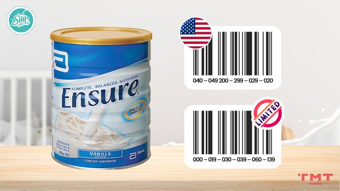 Cách check mã vạch sữa Ensure