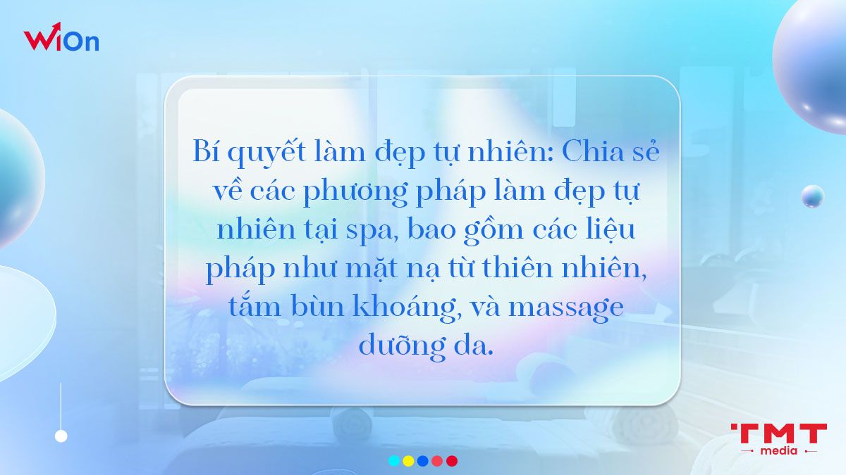 Mẫu content hay về spa dưỡng sinh