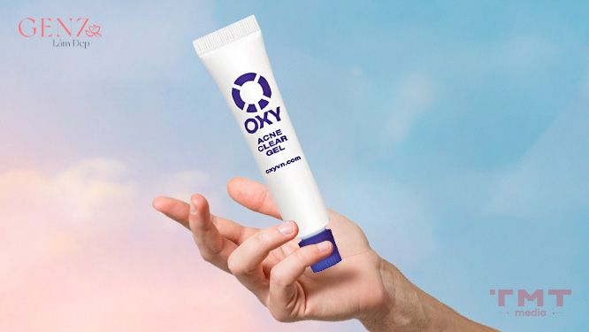 Gel trị mụn cho nam giới da dầu Oxy Acne Clear Gel