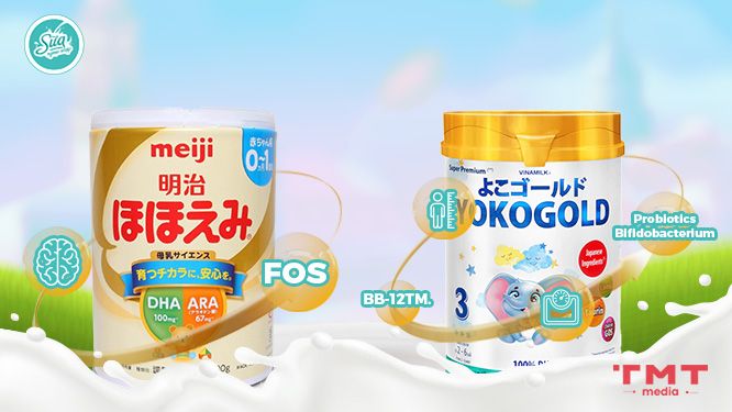 So sánh sữa Yoko và Meiji loại nào tốt, bé tăng cân chiều cao cân đối?