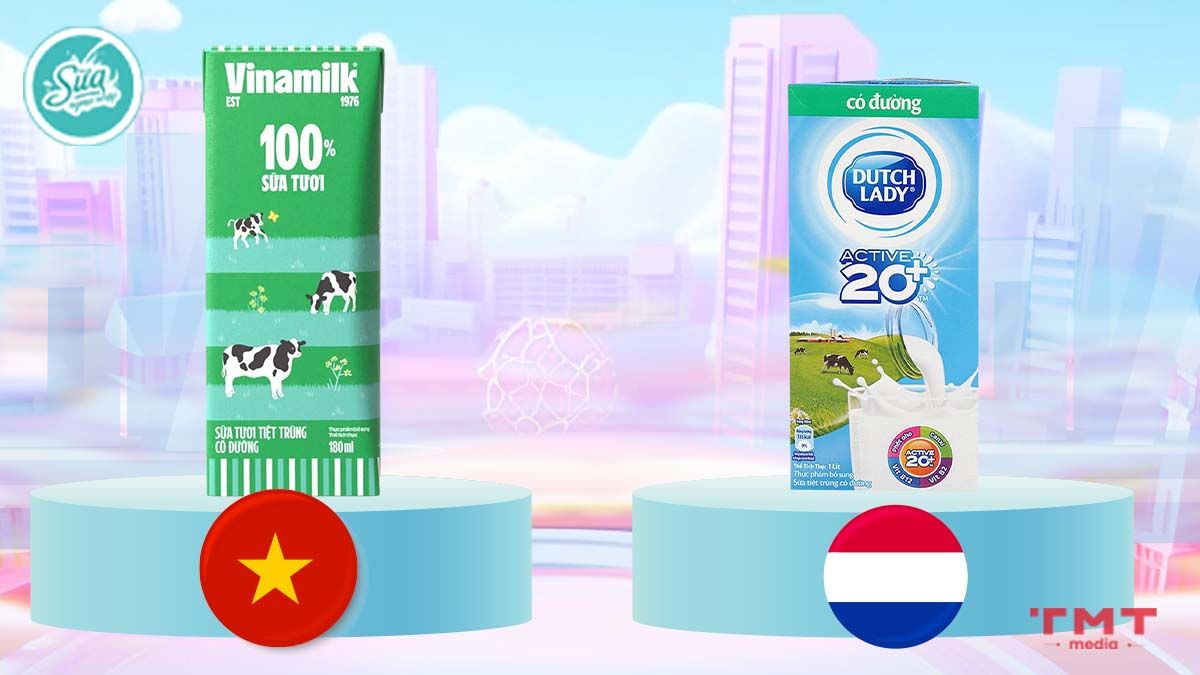 Tìm hiểu thương hiệu sữa tươi Cô Gái Hà Lan và Vinamilk