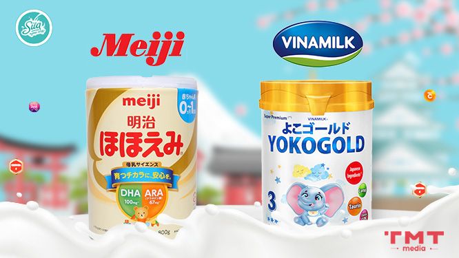 Tìm hiểu thương hiệu sữa Yoko và Meiji Nhật Bản