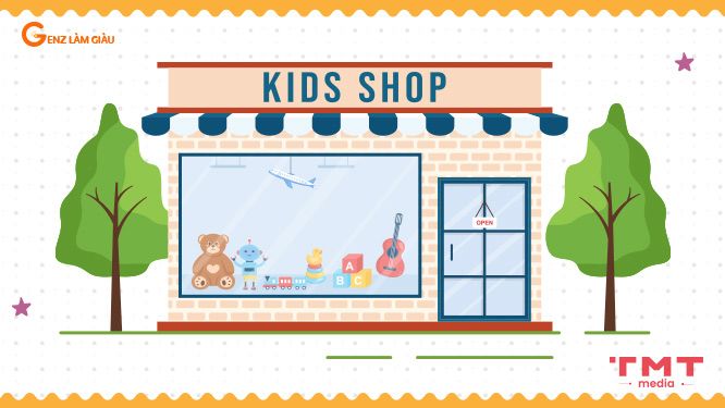 Thiết kế cửa hàng đồ chơi trẻ em