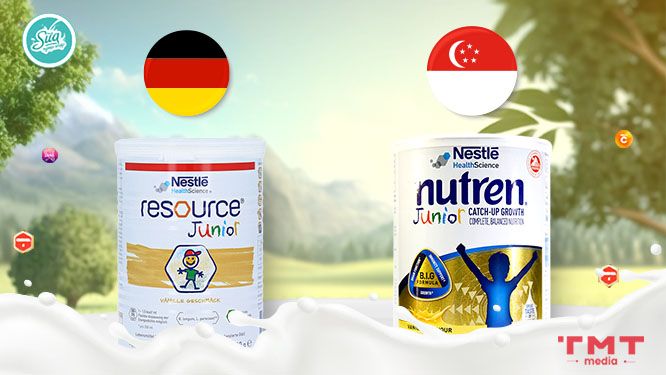 Tìm hiểu thương hiệu sữa Resource Junior và Nutren Junior 