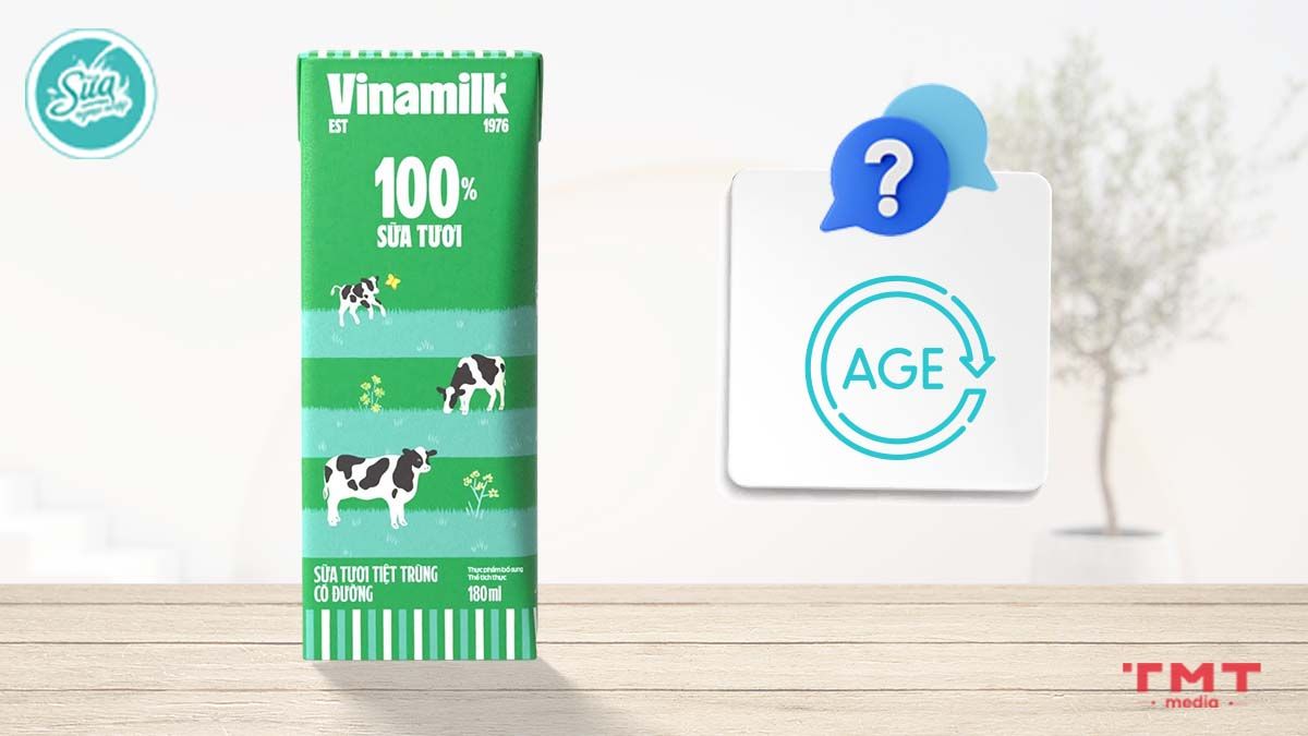 Sữa tươi Vinamilk cho bé mấy tuổi?