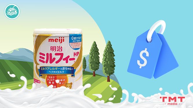 Giá thành của sữa Meiji HP