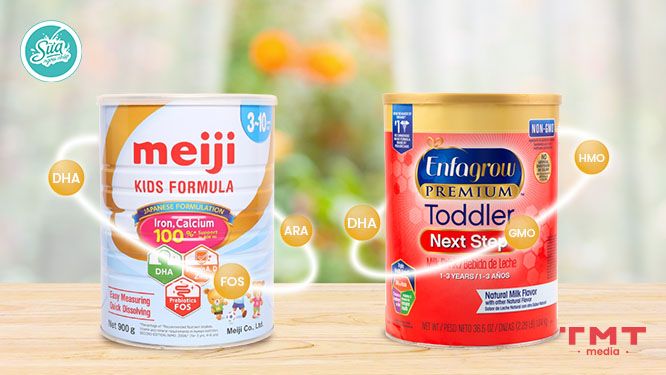 So sánh sữa Meiji và Enfagrow
