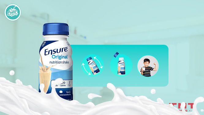 cách uống sữa Ensure để tăng cân