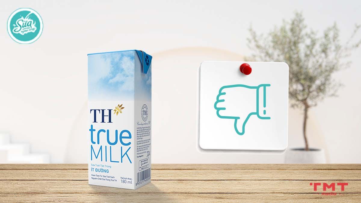 Nhược điểm của sữa TH true Milk