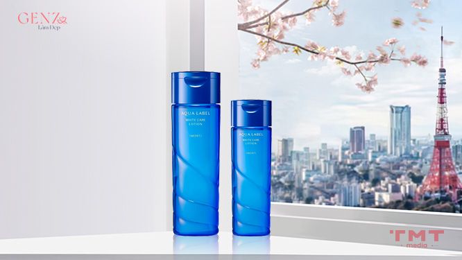 Nước hoa hồng của Nhật cho da dầu mụn se khít lỗ chân lông Shiseido Aqualabel White Up Lotion