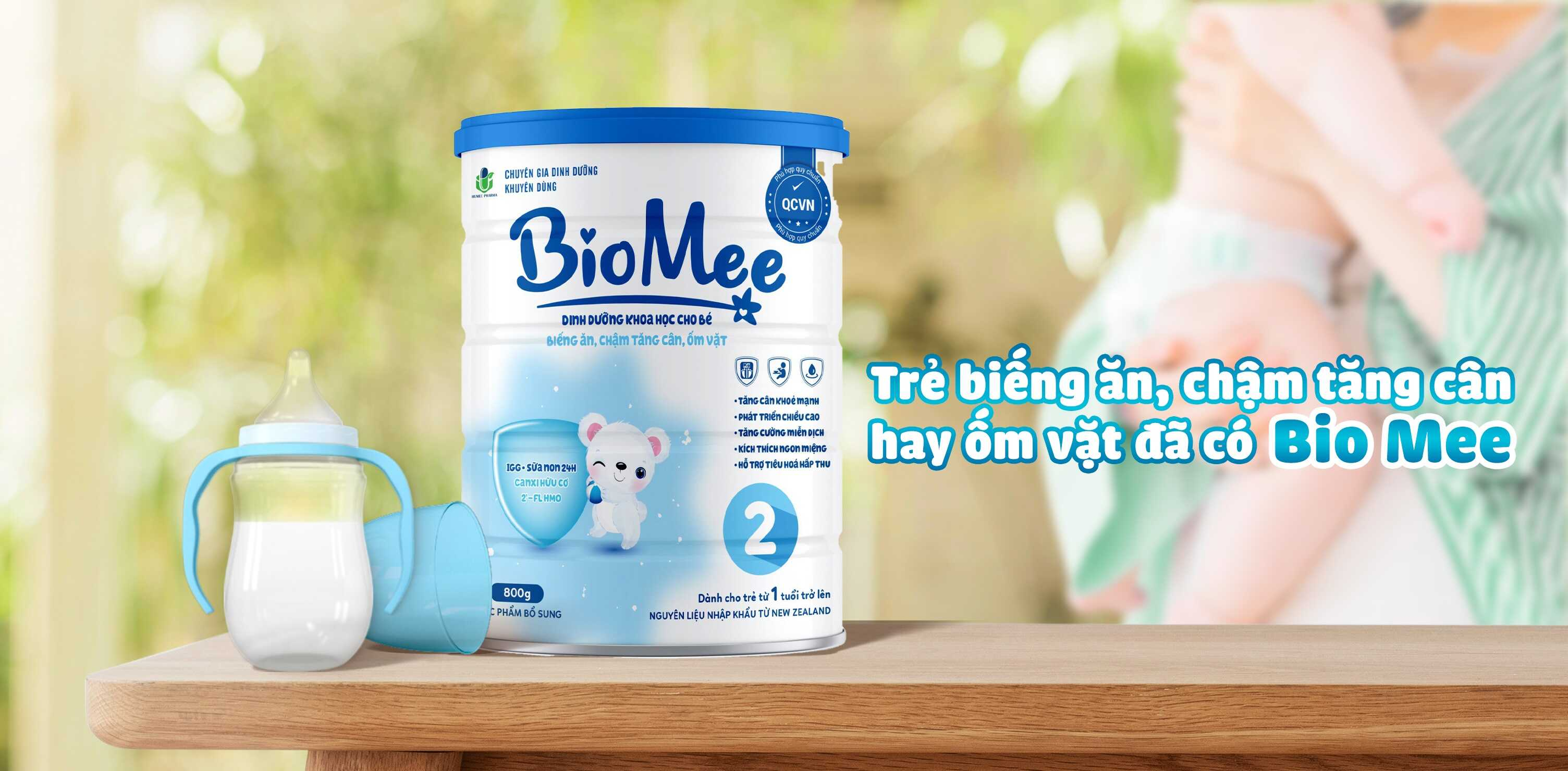 Sữa BioMee 2 - Dinh Dưỡng Khoa Học Cho Trẻ Biếng Ăn, Chậm Tăng Cân, Ốm vặt