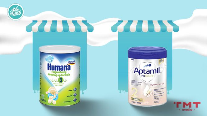 Nên chọn sữa Humana hay Aptamil?
