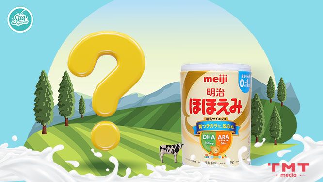 Sữa Meiji có đạm sữa bò không?