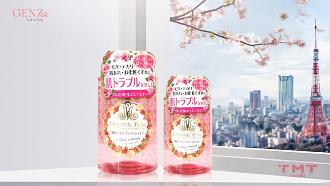 Nước hoa hồng dành cho da dầu của Nhật Meishoku Organic Rose Skin Conditioner