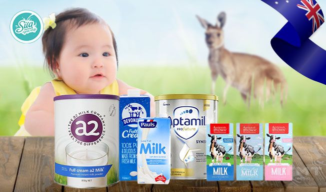 Lý do chọn sữa Úc nhập khẩu cho bé