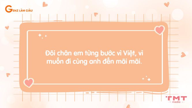 Câu thả thính theo tên Việt ấn tượng