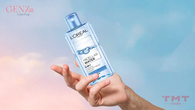 L'Oréal Paris Micellar Water 3-in-1 Refreshing Even For Sensitive Skin tẩy da chết cho nam da dầu