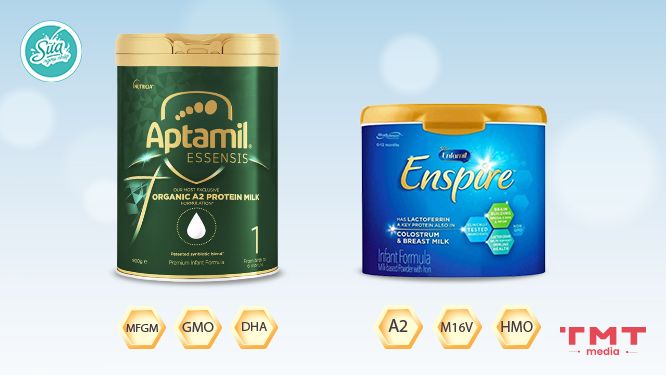 So sánh sữa Enspire và Aptamil Essensis