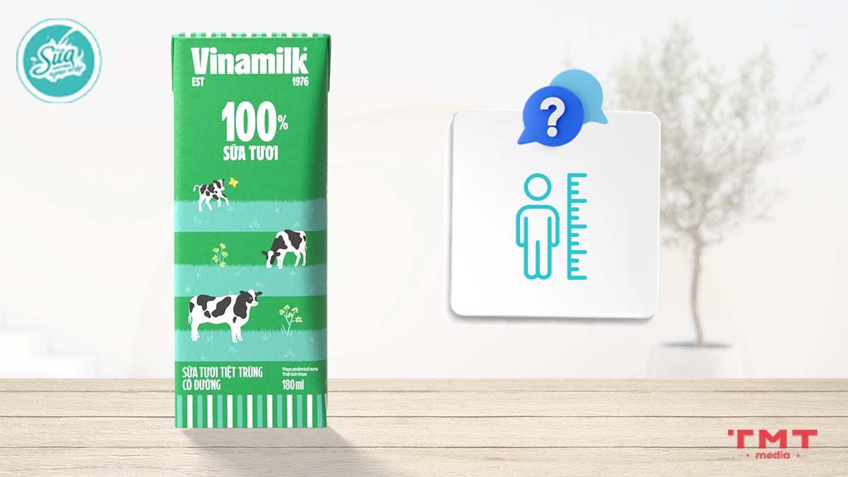 Sữa tươi Vinamilk có tăng chiều cao không?