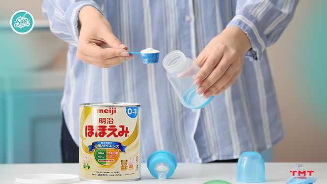 Cách pha sữa Meiji số 0 đúng cách cho trẻ giai đoạn 0 - 12 tháng tuổi