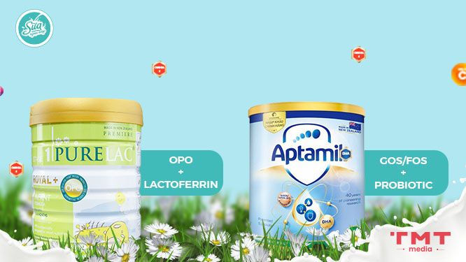 9 Tiêu chí so sánh sữa Aptamil và Purelac