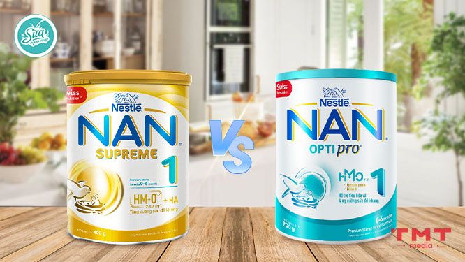 Vậy nên mua sữa sữa Nan Supreme hay Nan Optipro cho bé