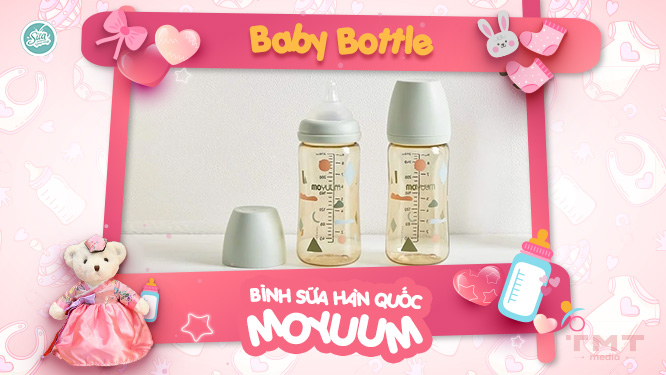 Bình sữa Hàn Quốc Moyuum cao cấp, chất lượng