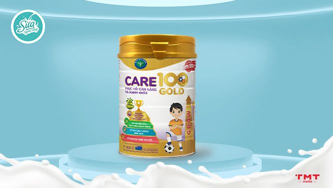 Sữa NutriCare 100 Gold cho trẻ biếng ăn suy dinh dưỡng 1-10 tuổi 