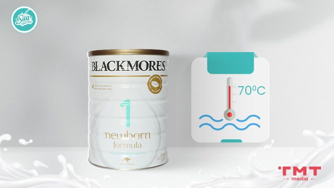 Pha sữa Blackmore số 1 ở nhiệt độ bao nhiêu?