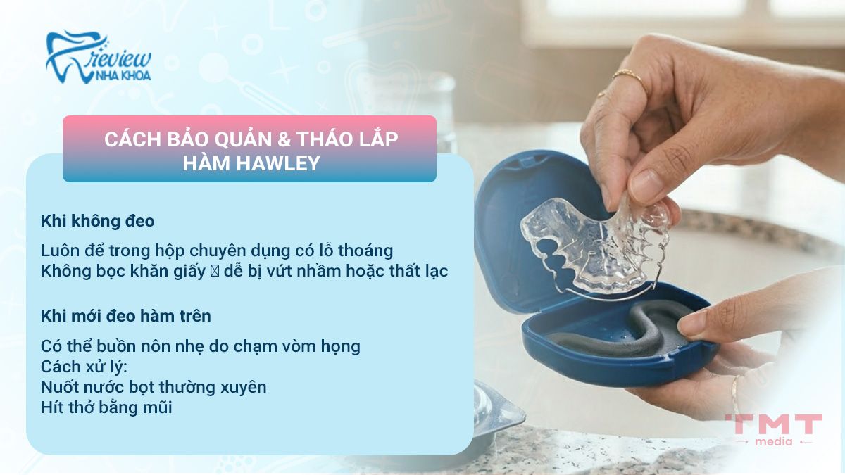 Lưu ý khi bảo quản và tháo lắp