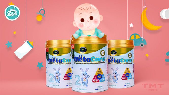 Sữa Meta Care số 2 đến từ thương hiệu NutriCare giúp trẻ 9 tháng tuổi tăng cân hiệu quả