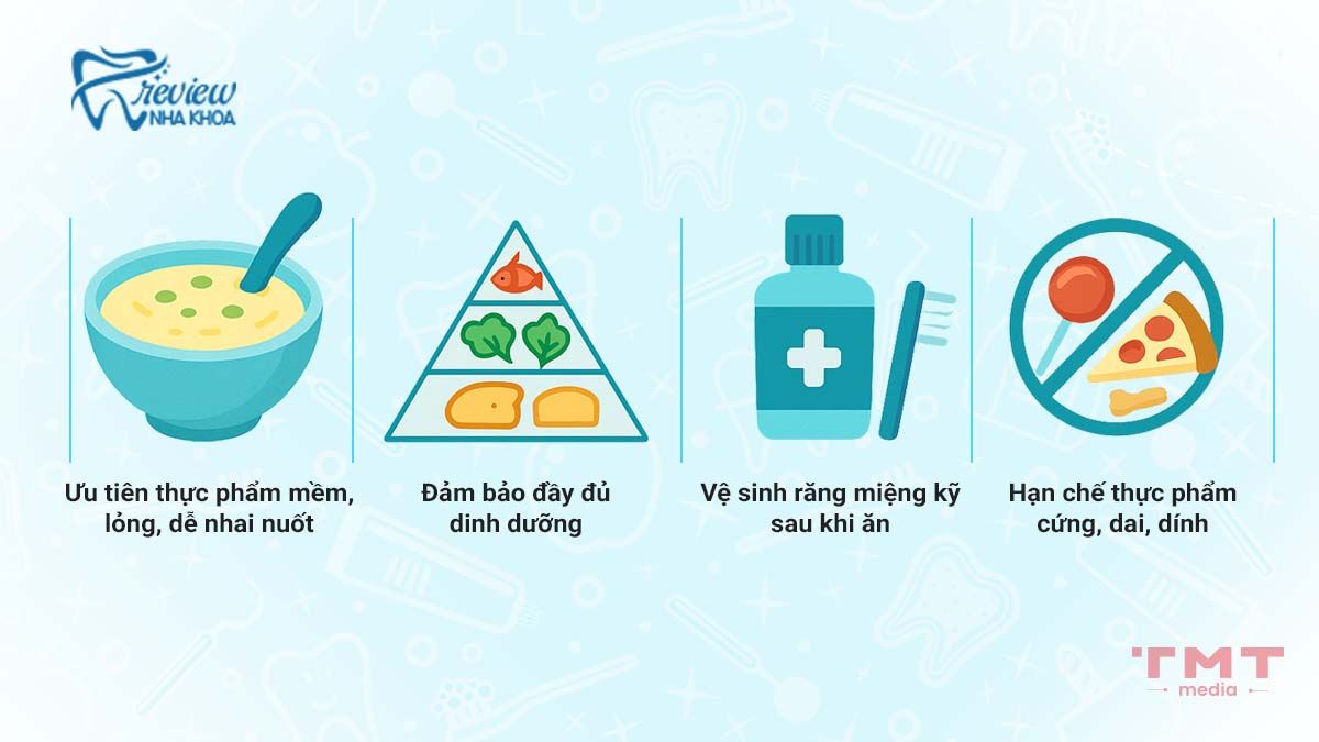 Nguyên tắc chung trong chế độ ăn cho người niềng răng