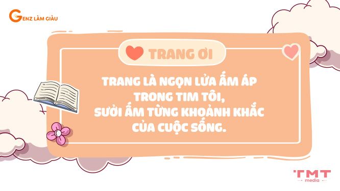 câu thả thính tên Trang