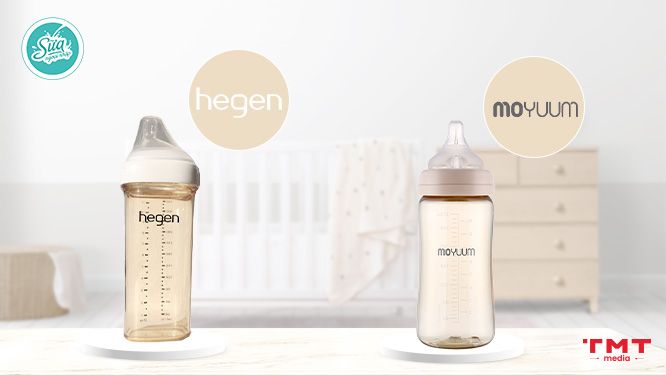 Tìm hiểu thương hiệu bình sữa Hegen và Moyuum