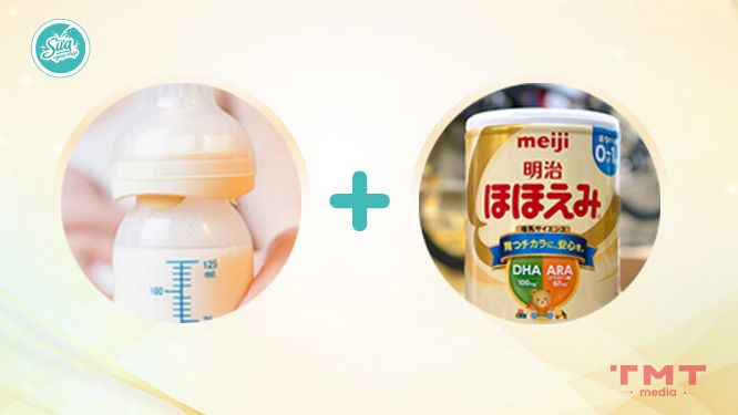 Trộn sữa mẹ với sữa Meiji có được không?